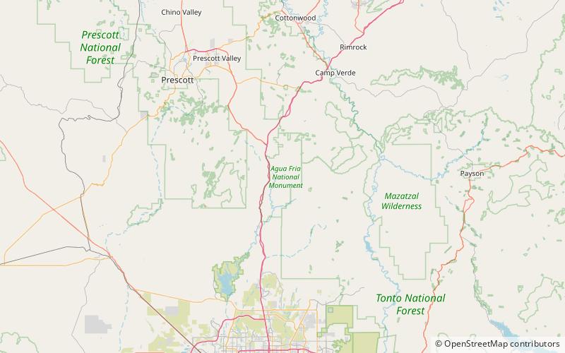 Monumento nacional de Agua Fria location map