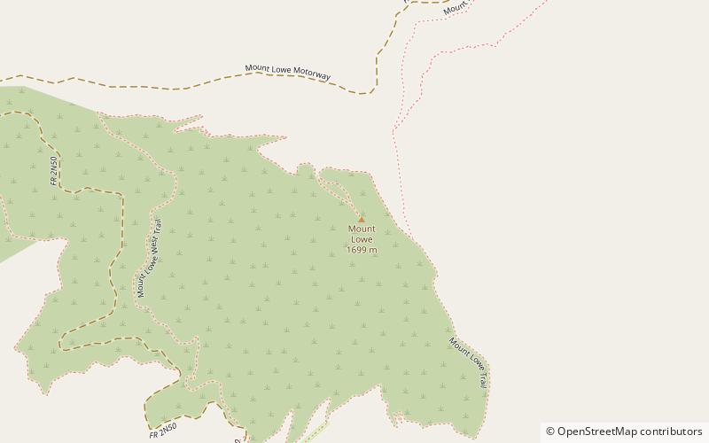 Mount Lowe location map