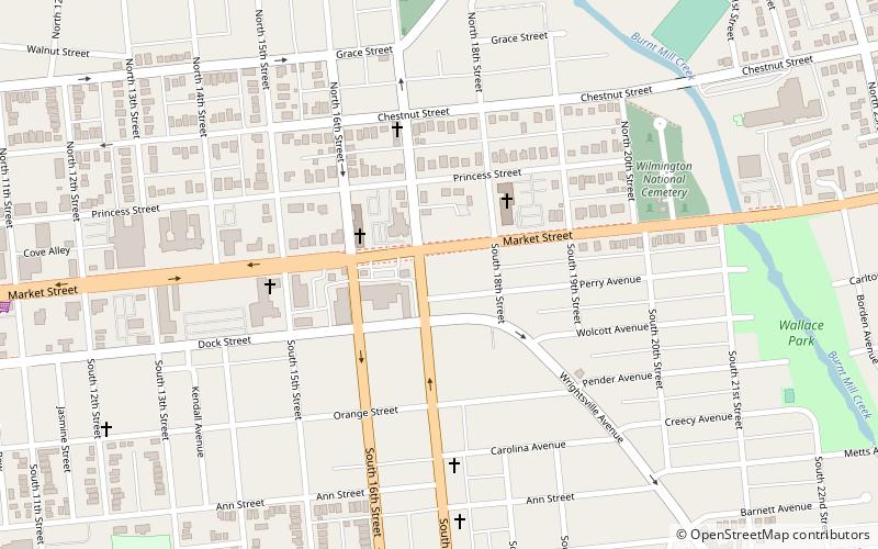 Market Street Mansion District location map