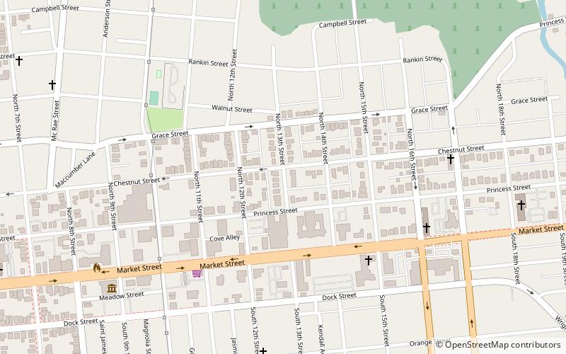 Carolina Heights Historic District location map