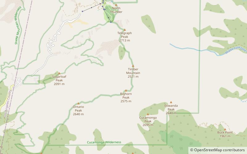 Cucamonga Peak location map