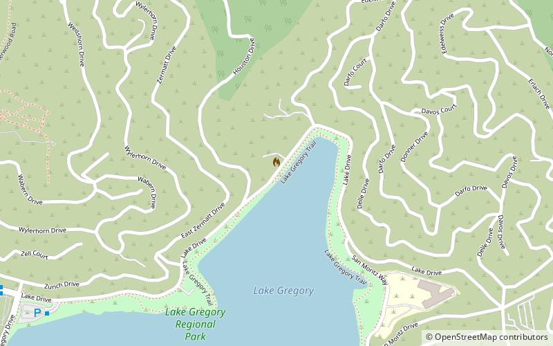 Lake Gregory location map