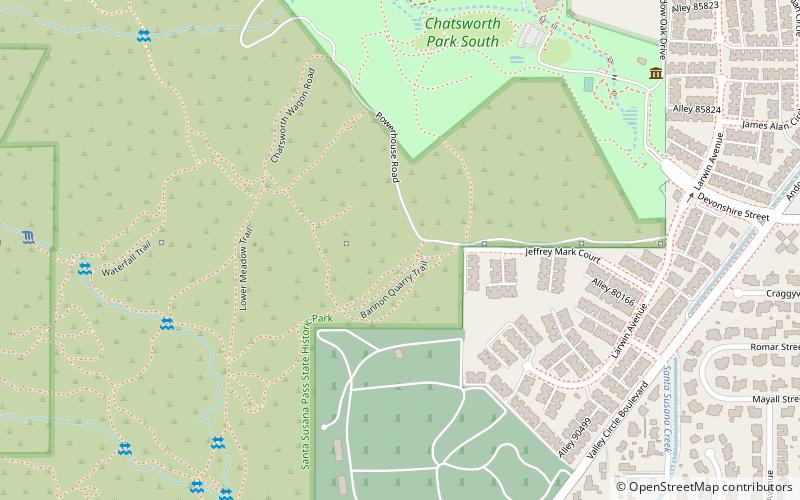 santa susana pass state historic park location map