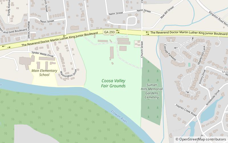 Coosa Valley Fair location map
