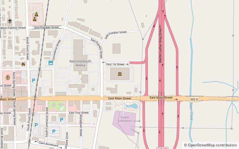Tupelo Automobile Museum location map