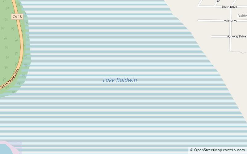 Baldwin Lake location map