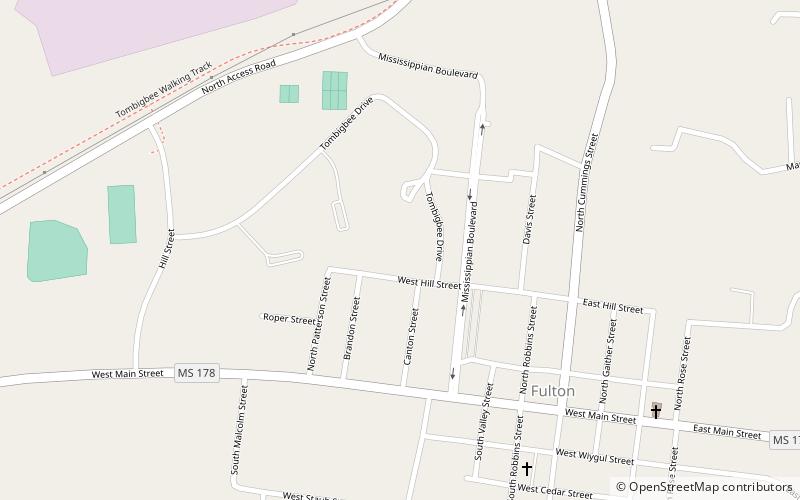 itawamba community college fulton location map