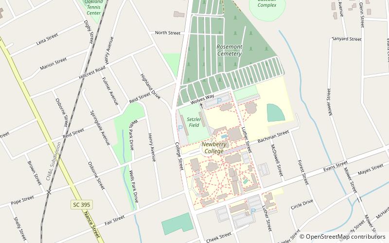 Setzler Field location map