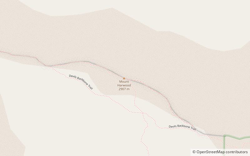 Mount Harwood location map