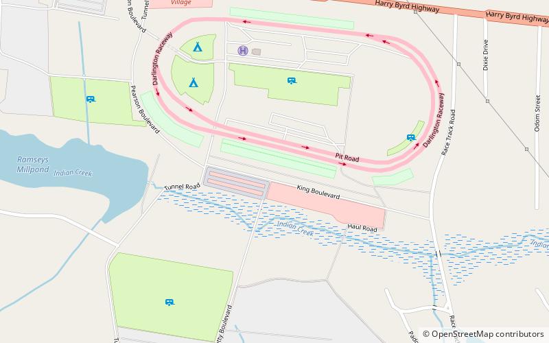 Darlington Raceway location map