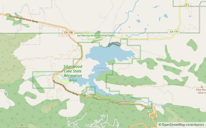 Silverwood Lake location map
