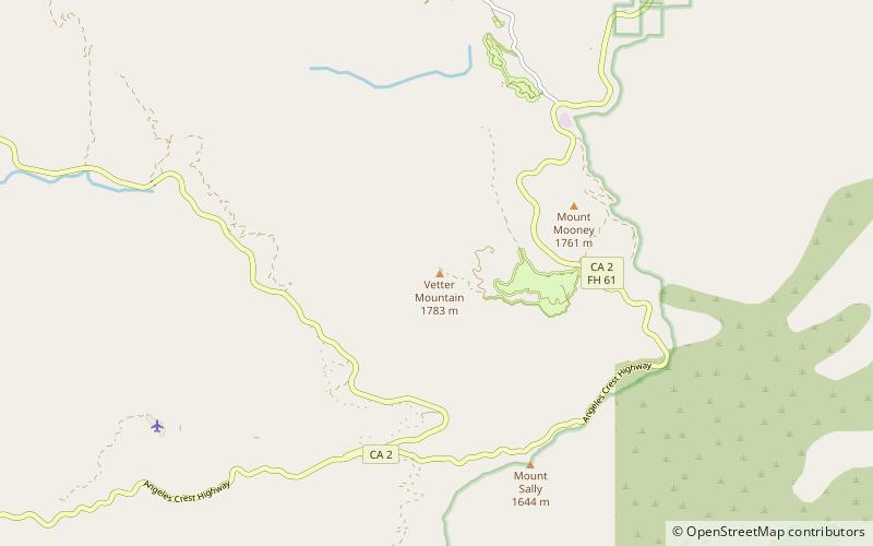 Vetter Mountain location map