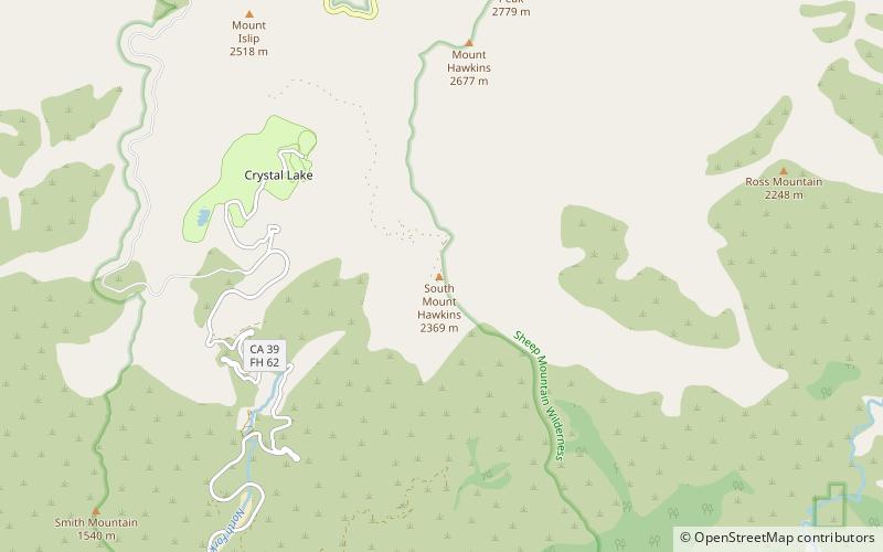 South Mount Hawkins location map
