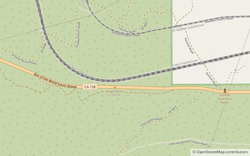 Cajon Pass location map