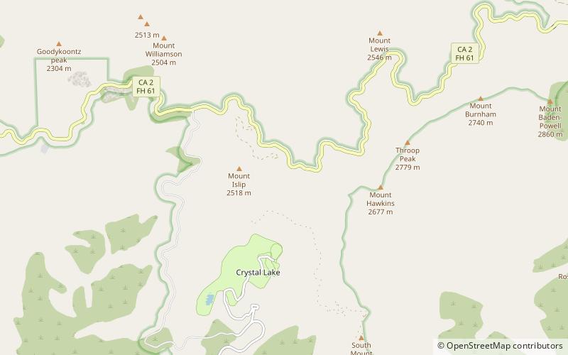 Windy Gap Trail location map