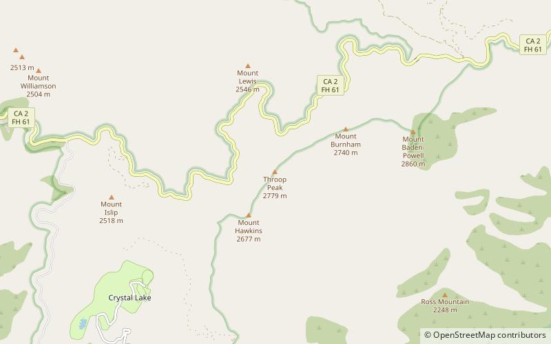 Throop Peak location map