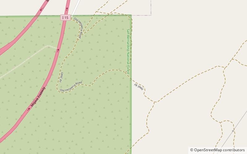 crowder canyon area salvaje san gorgonio location map
