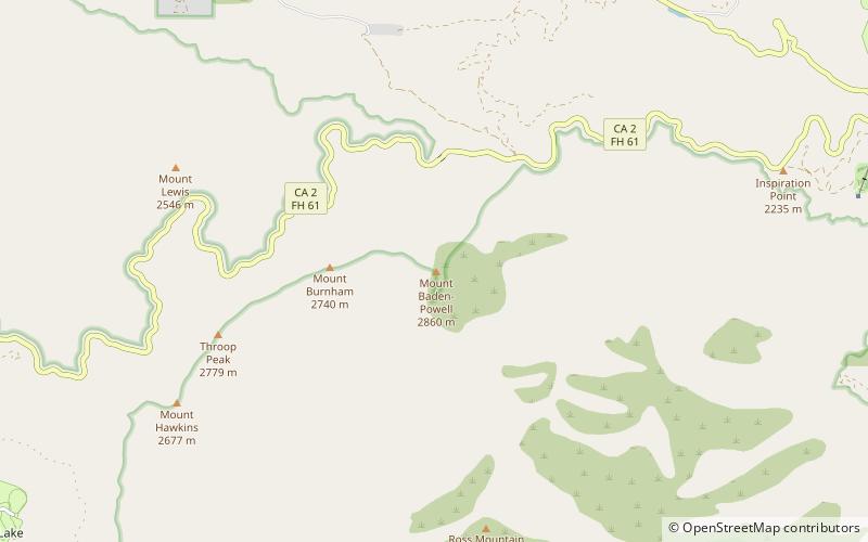 Mount Baden-Powell location map