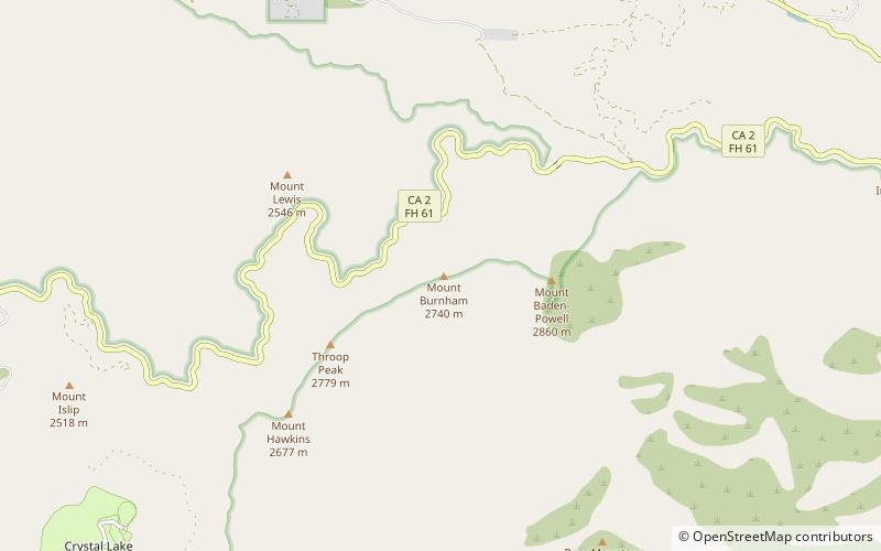 Mount Burnham location map