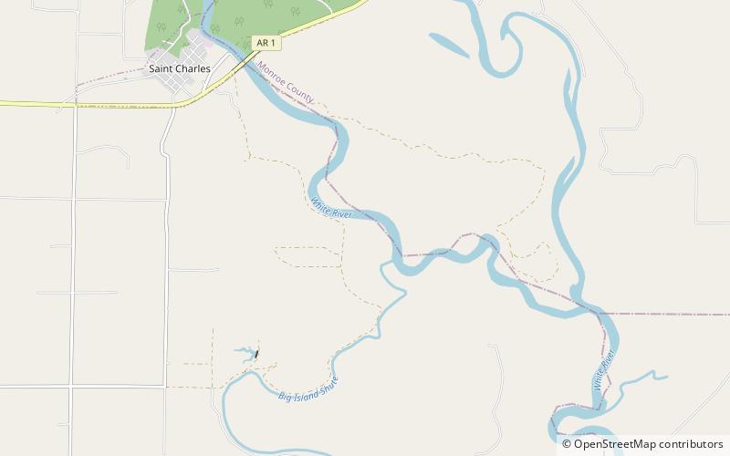 White River National Wildlife Refuge location map