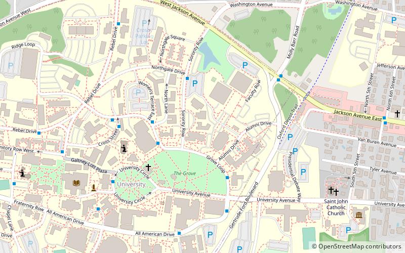 Sally McDonnell Barksdale Honors College location map