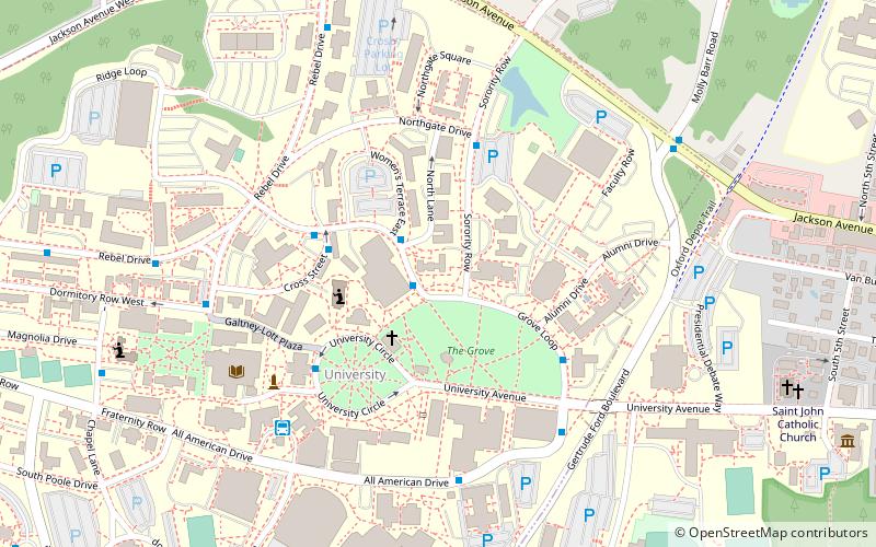 center for the study of southern culture oxford location map