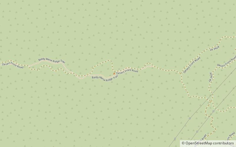 baldy mesa san gorgonio wilderness location map