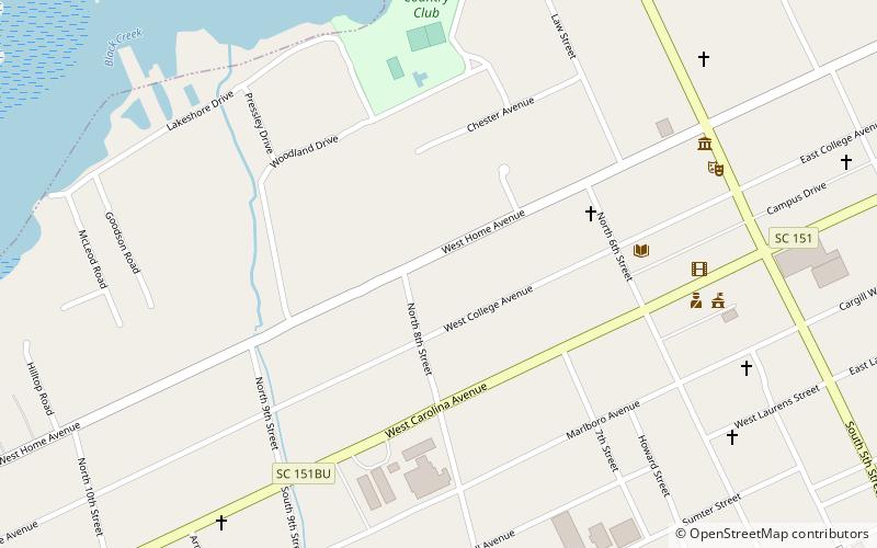 Wade Hampton Hicks House location map