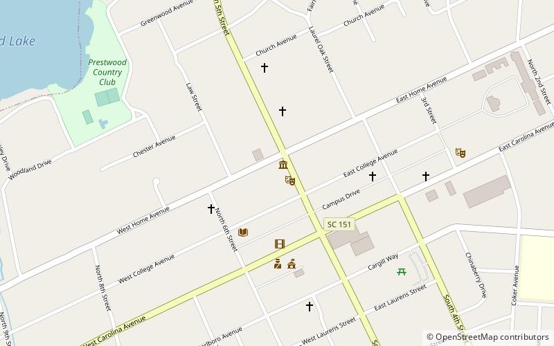 Hartsville Post Office location map