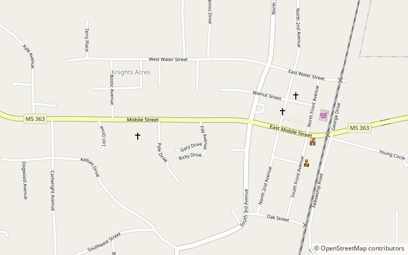 Saltillo location map