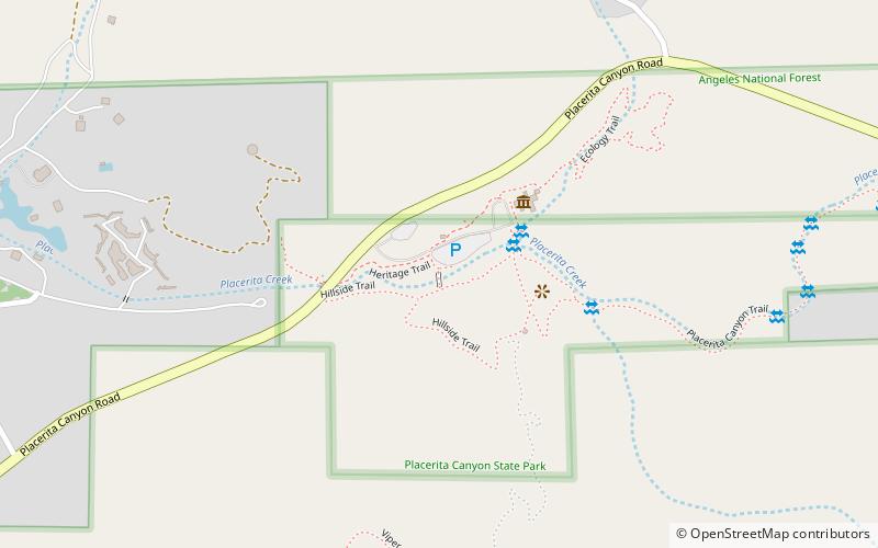 Placerita Canyon Nature Center location map