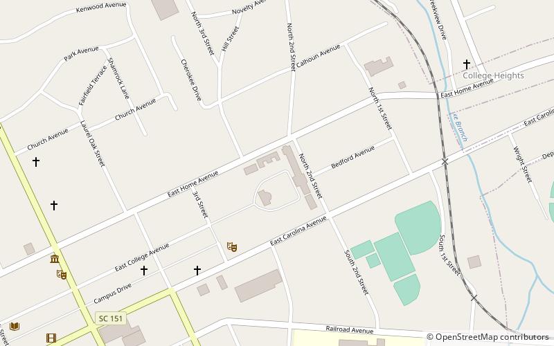 Coker College location map