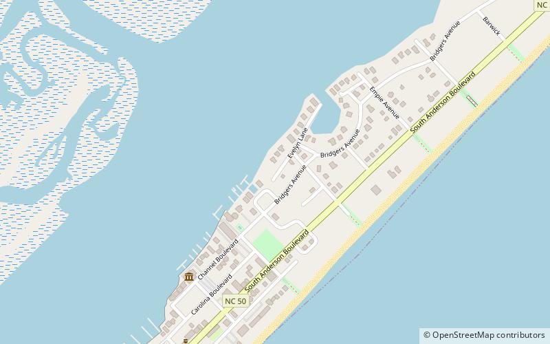 topsail beach location map