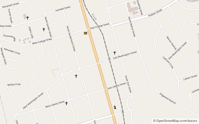 winnsboro historic district location map