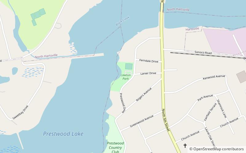 Lawton Park and Pavilion location map
