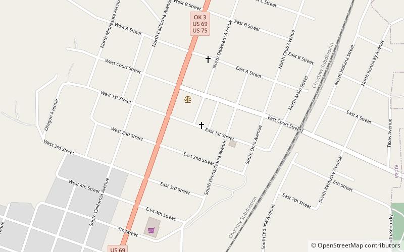 first presbyterian church atoka location map