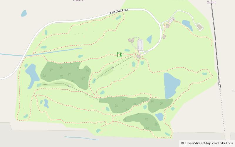 The Ole Miss Golf Course location map