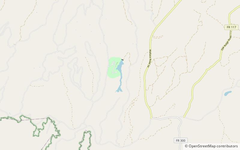 bear canyon lake apache sitgreaves national forest location map