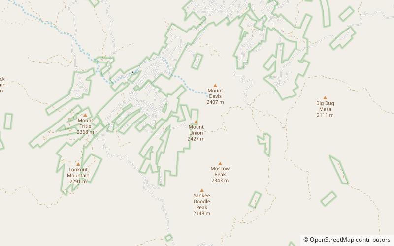 Bradshaw Mountains location map