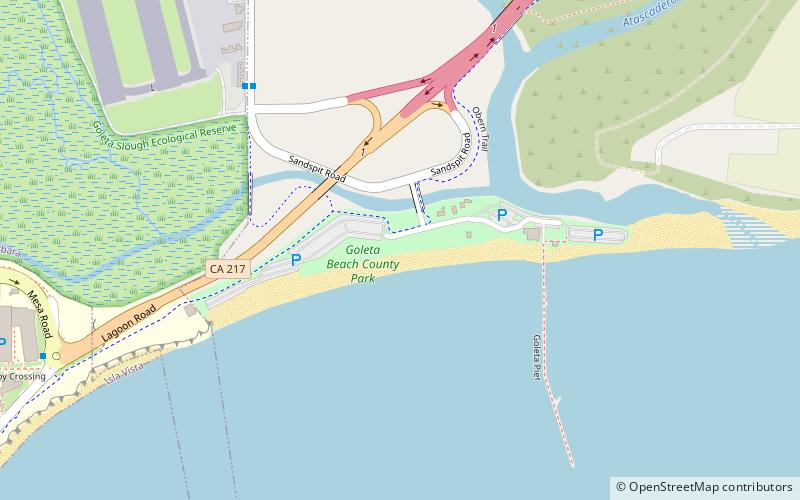 Goleta Beach location map