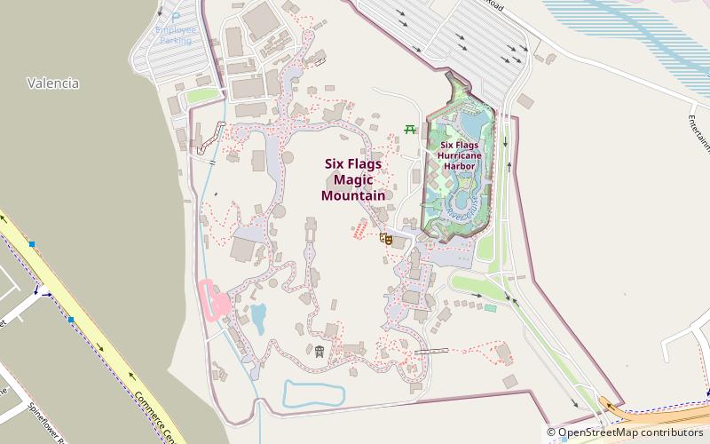 Full Throttle Roller Coaster location map