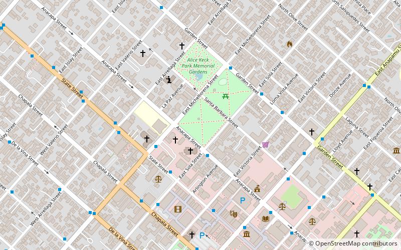 Santa Barbara Summer Solstice Parade location map