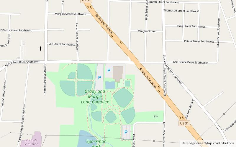 Hartselle Civic Center location map