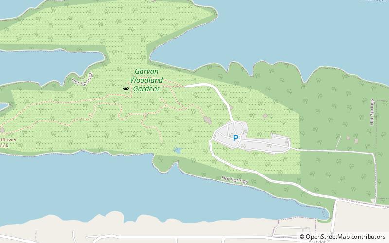 Garvan Woodland Gardens location map