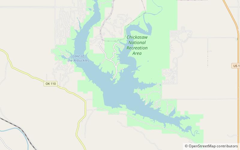 Lake of the Arbuckles location map