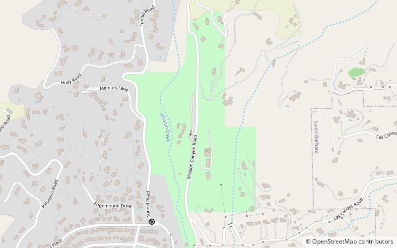 Santa Barbara Botanic Garden location map