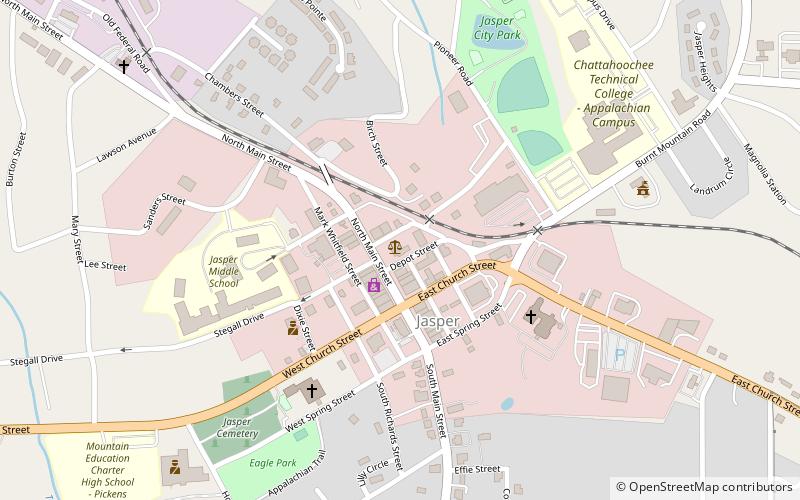 Pickens County Courthouse location map