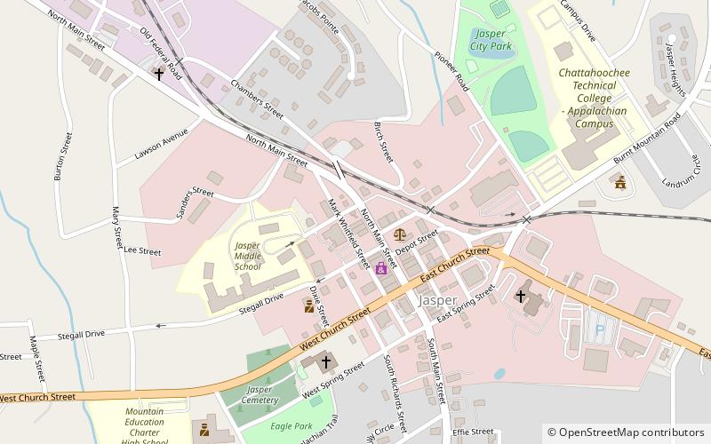 Pickens County Jail location map