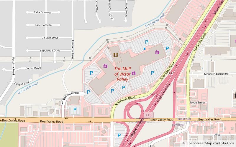 The Mall of Victor Valley location map