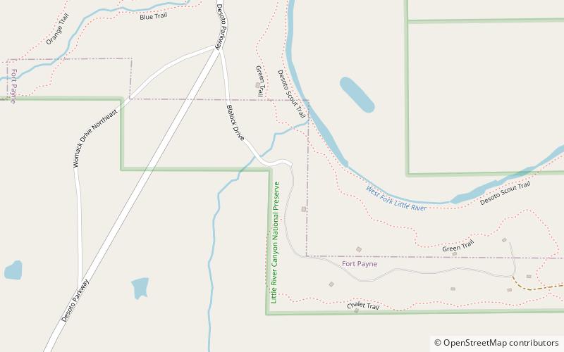 desoto state park lodge fort payne location map